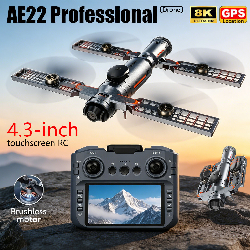 Drone Video Production - Drone Pieghevole AE22 PRO MAX Aggiornato,
